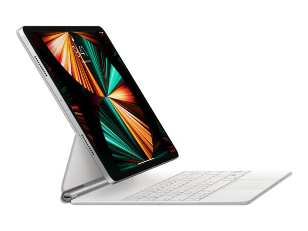 Apple | Magic Keyboard for 12.9-inch iPad Pro (3rd-6th gen) | Compact Keyboard | Wireless | SE | White | Smart Connector - Image 4