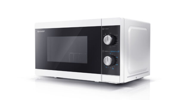 Sharp | Microwave Oven with Grill | YC-MG01E-W | Free standing | 800 W | Grill | White - Image 5