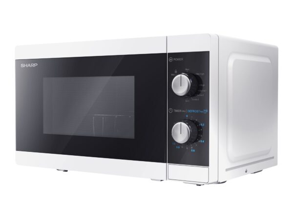 Sharp | Microwave Oven with Grill | YC-MG01E-W | Free standing | 800 W | Grill | White - Image 2