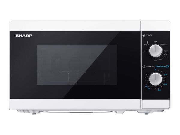 Sharp | Microwave Oven with Grill | YC-MG01E-W | Free standing | 800 W | Grill | White - Image 4