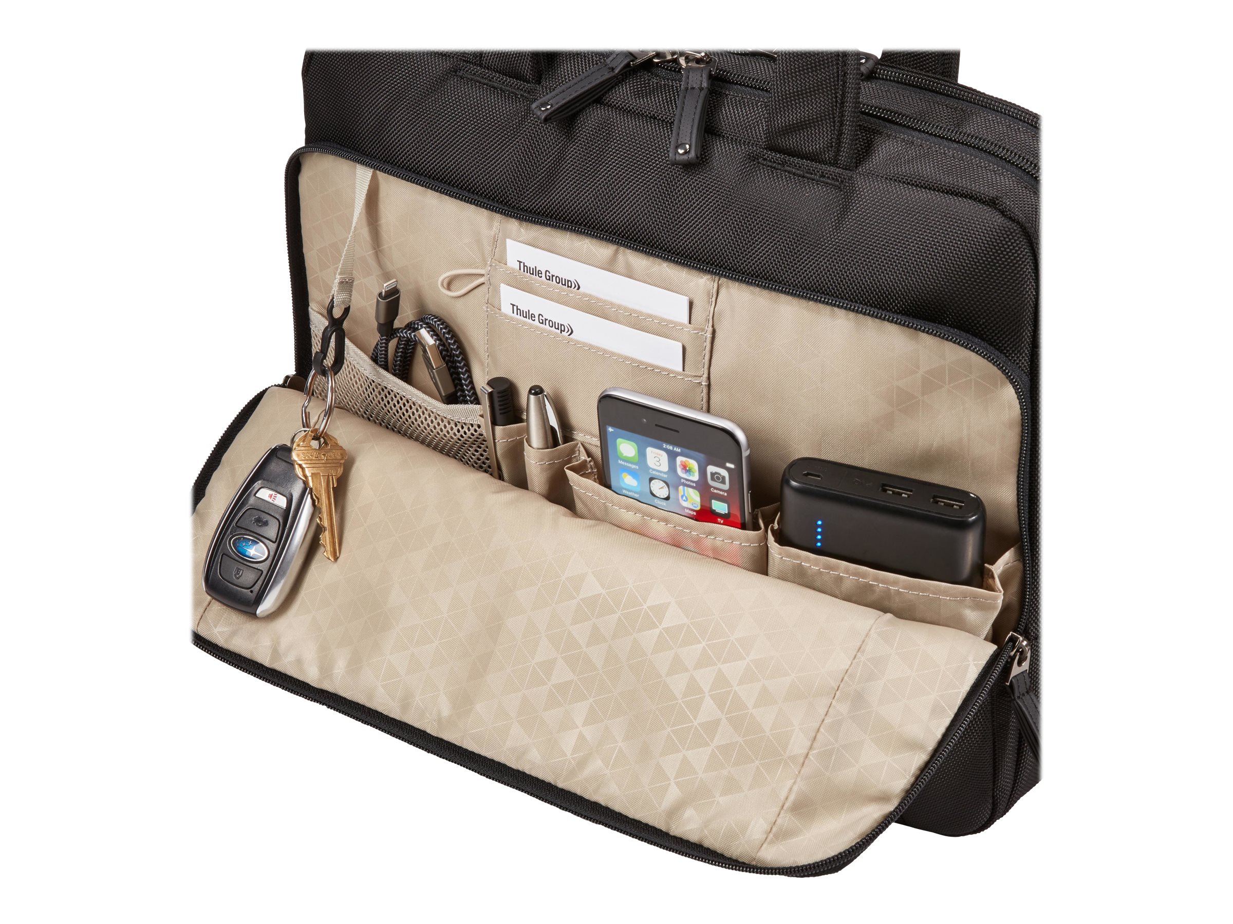 Case Logic | NOTIA-114 | Slim Briefcase | Fits up to size 14 " | Black | Shoulder strap - Image 4