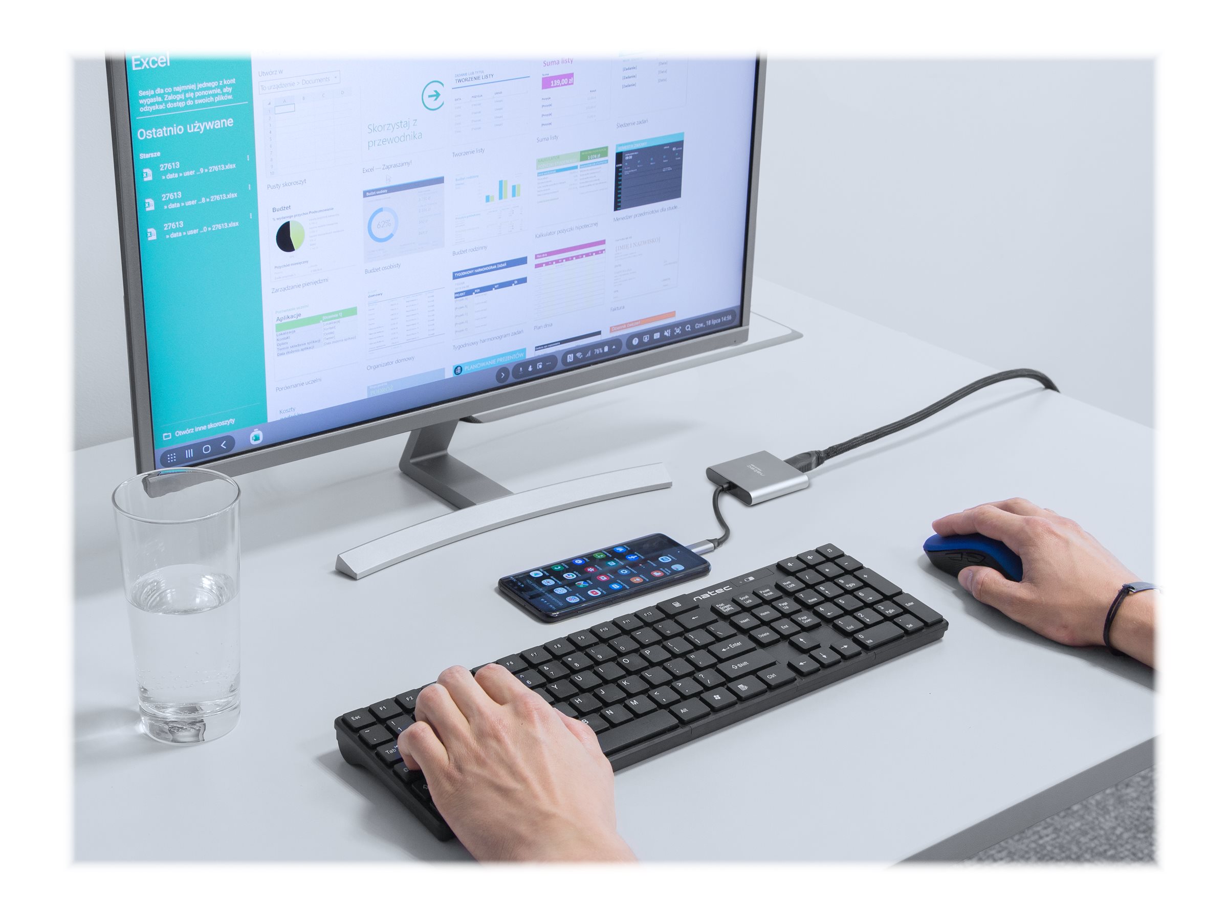 Natec Multi-Port Adapter, Fowler, USB-C, HDMI, USB 3.0 | Natec | USB-C Multiport Adapter | NMP-1607 | Grey | USB Type-C | 0.11 m - Image 14