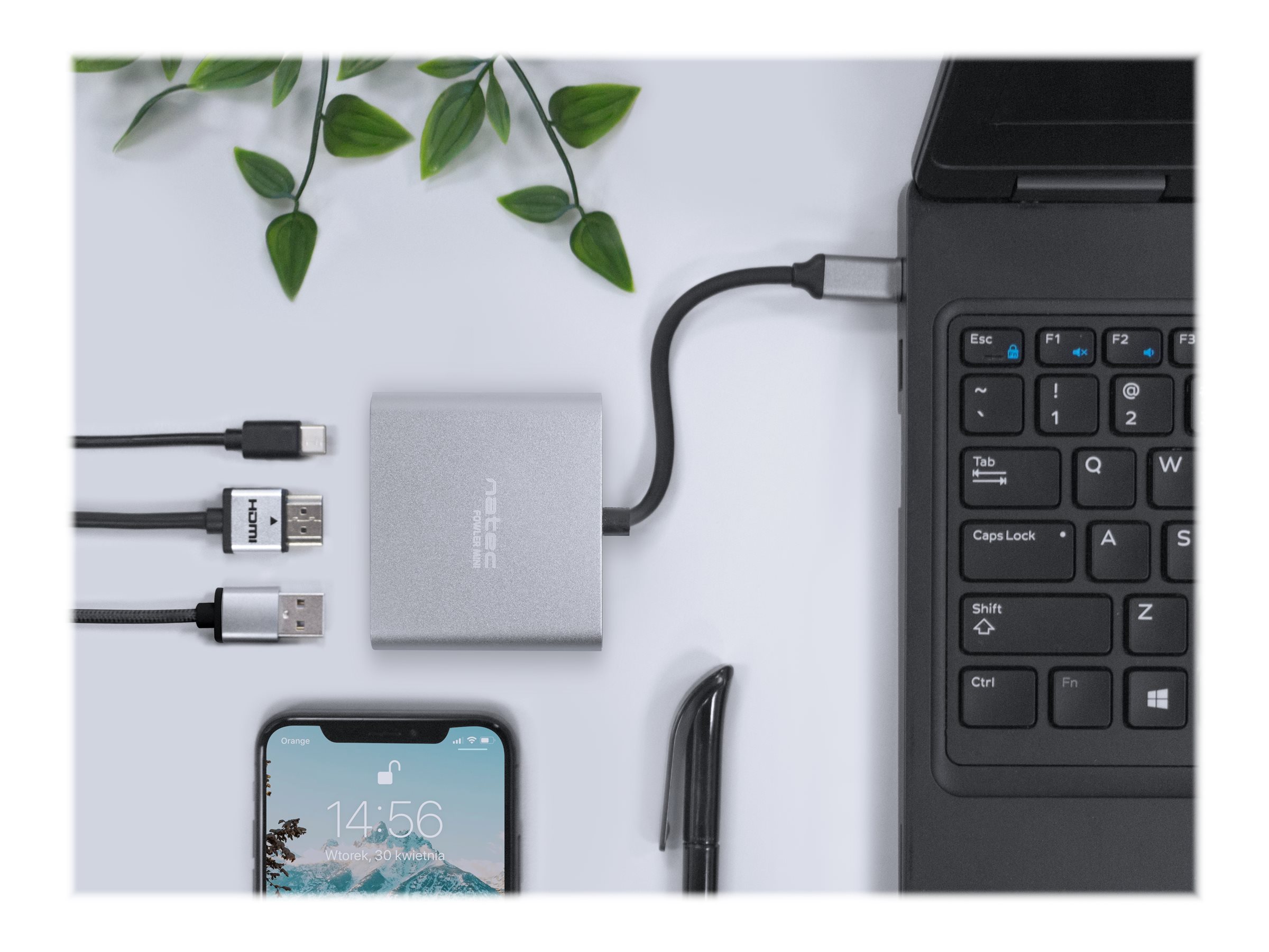 Natec Multi-Port Adapter, Fowler, USB-C, HDMI, USB 3.0 | Natec | USB-C Multiport Adapter | NMP-1607 | Grey | USB Type-C | 0.11 m - Image 19