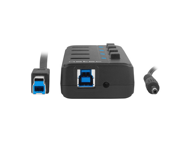 Natec USB 3.0 HUB, Mantis 2, 4-Port, On/Off with AC Adapter | Natec | 4 Port Hub With USB 3.0 | Mantis NHU-1557 | Black - Image 7