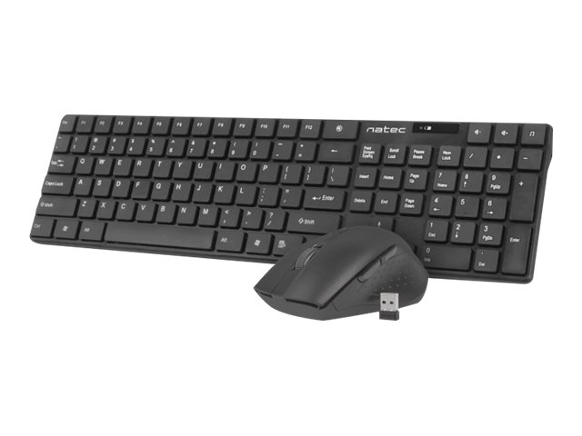 Natec | Keyboard and Mouse | Stringray 2in1 Bundle | Keyboard and Mouse Set | Wireless | Batteries included | US | Black | Wireless connection - Image 2