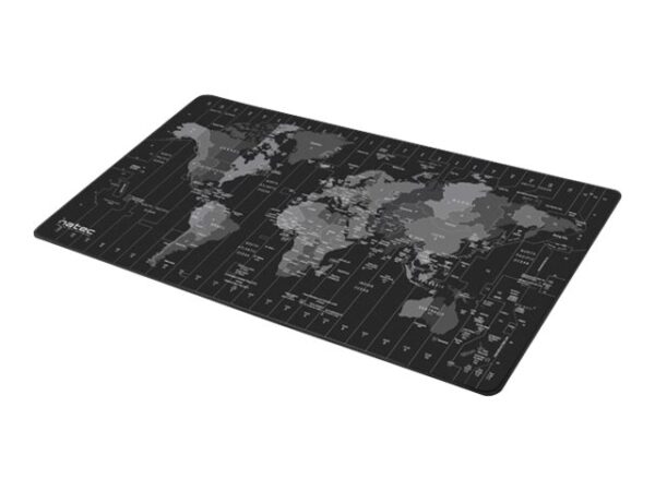Natec Mouse Pad, Time Zone Map, Maxi, 800x400 mm | Natec | Mouse Pad Maxi | Time Zone Map - Image 2