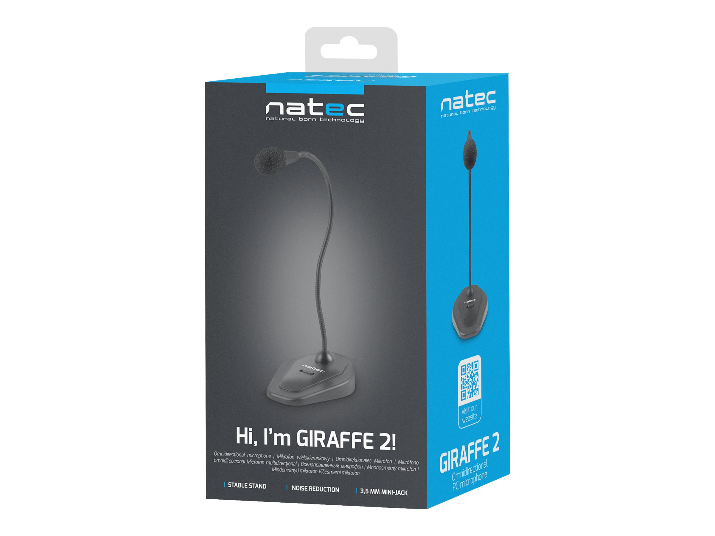 Natec | Microphone | NMI-1563 Girafee 2 | Black | Wired - Image 8