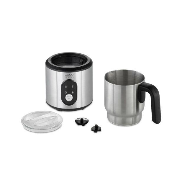 Caso Crema & Choco Milk frother, LED Display, 360° base station, Inox | Caso | Crema & Choco Milk frother | 01666 | 0,35 L | 500 W | Black - Image 6