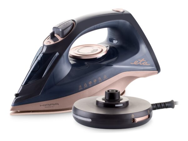 ETA | Iron | Kiara ETA127690000 | Cordless Steam Iron | 2200 W | Water tank capacity 220 ml | Continuous steam 40 g/min | Steam boost performance 90 g/min | Black - Image 2