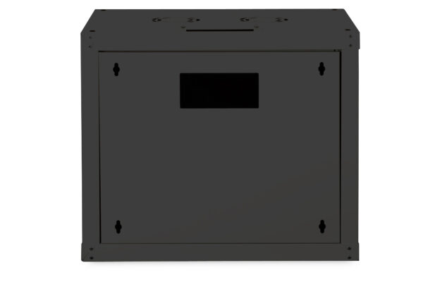 Digitus | Wall Mounting Cabinet | DN-19 09-U-SW | Black | IP protection class: IP20; Front door: Glass door, single opening; Cabinet type: Wall mounting cabinet; Equipment mounting depth min.-max.: 305-370 mm; Load capacity: 100 kg - Image 5