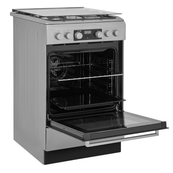 Whirlpool Cooker | WS5G8CHX/E/1 | Hob type Gas | Oven type Electric | Stainless steel | Width 50 cm | LED | Depth 60 cm | 60 L - Image 4