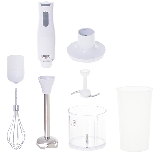 Adler | Hand blender set | AD 4620 | Hand Blender | 800 W | Number of speeds 2 | Chopper | White - Image 7
