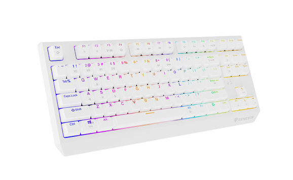 Genesis THOR 230 | Mechanical Gaming Keyboard | Wireless | US | White | 2.4 GHz, Bluetooth, USB | Outemu Red - Image 5