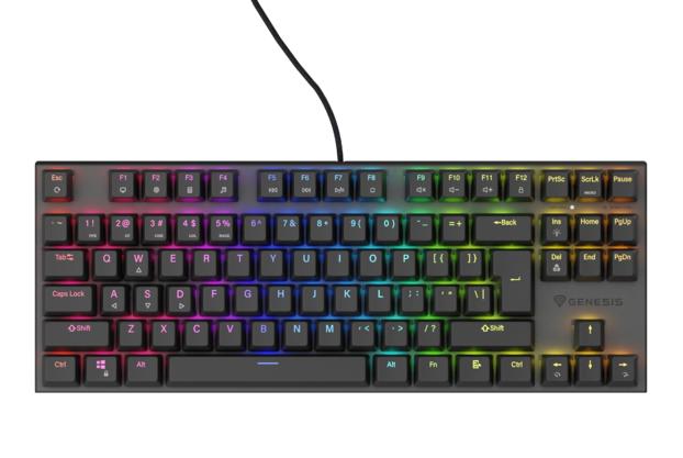 Genesis THOR 303 | Mechanical Gaming Keyboard | Wired | US | Black | USB Type-A | Outemu Brown