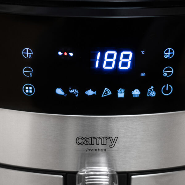 Camry | Airfryer Oven | CR 6311 | Power 1700 W | Capacity 5 L | Stainless steel/Black - Image 9