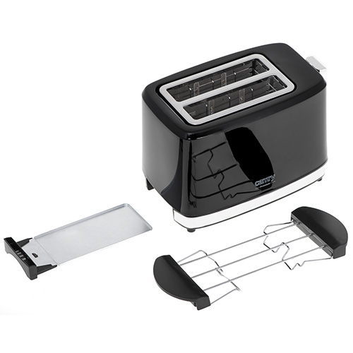 Camry | Toaster | CR 3218 | Power 750 W | Number of slots 2 | Housing material Plastic | Black - Image 7