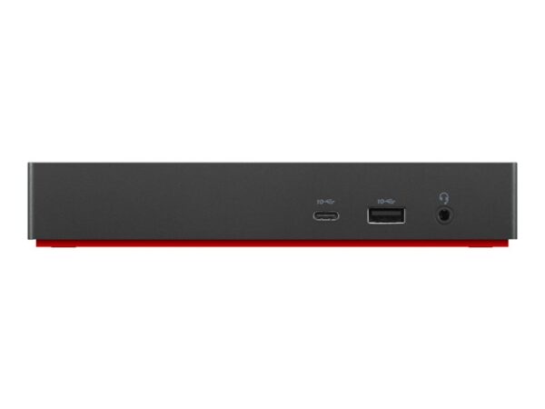 Lenovo | ThinkPad Universal USB-C Dock - EU | Docking station | Ethernet LAN (RJ-45) ports 1 | VGA (D-Sub) ports quantity 1 | DisplayPorts quantity 2 | USB 3.0 (3.1 Gen 1) Type-C ports quantity 1 | USB 3.0 (3.1 Gen 1) ports quantity 3 | USB 2.0 ports quantity 2 | HDMI ports quantity 1 | 65 W | Warranty 36 month(s) - Image 5