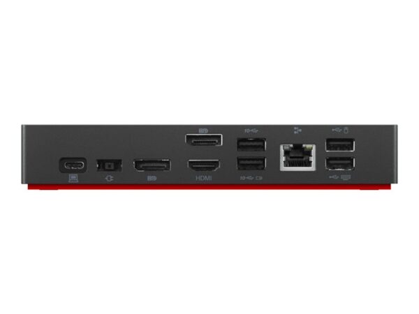 Lenovo | ThinkPad Universal USB-C Dock - EU | Docking station | Ethernet LAN (RJ-45) ports 1 | VGA (D-Sub) ports quantity 1 | DisplayPorts quantity 2 | USB 3.0 (3.1 Gen 1) Type-C ports quantity 1 | USB 3.0 (3.1 Gen 1) ports quantity 3 | USB 2.0 ports quantity 2 | HDMI ports quantity 1 | 65 W | Warranty 36 month(s) - Image 11