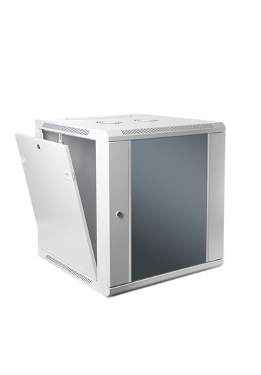 SOMI Networks | 15U, 19″ Network Wall Cabinet | 15U-60/60FPC | Gray | With Front Glass Doors | Depth: 60 cm - Image 2