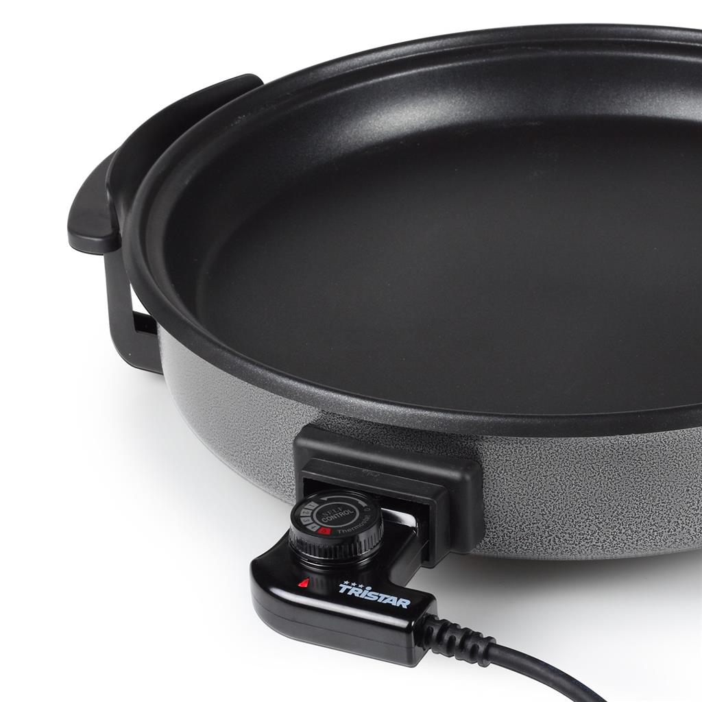 Tristar | Multifunctional grill pan | PZ-2964 | Diameter 40 cm | Grill | 1500 W | Lid included | Fixed handle | Black - Image 5