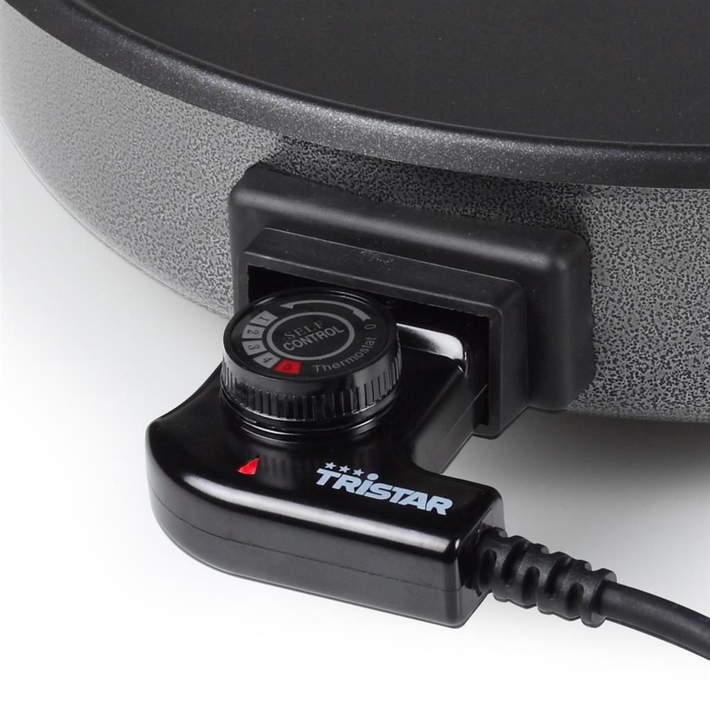 Tristar | Multifunctional grill pan | PZ-2964 | Diameter 40 cm | Grill | 1500 W | Lid included | Fixed handle | Black - Image 7