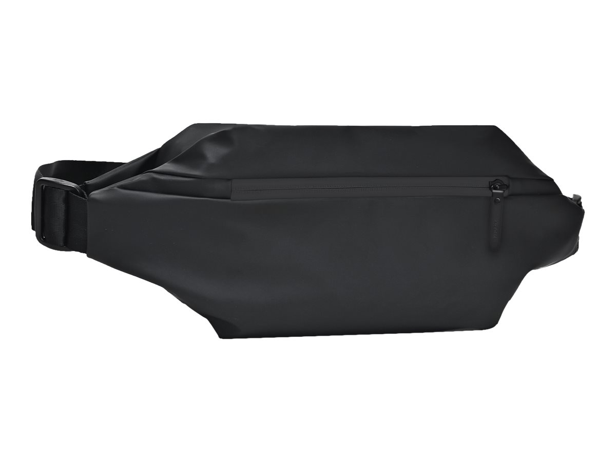 Sports Fanny Pack | BHR5226GL | Black | Polyester with Polyurethane Coating | YKK Zipper with water resistance - Image 2