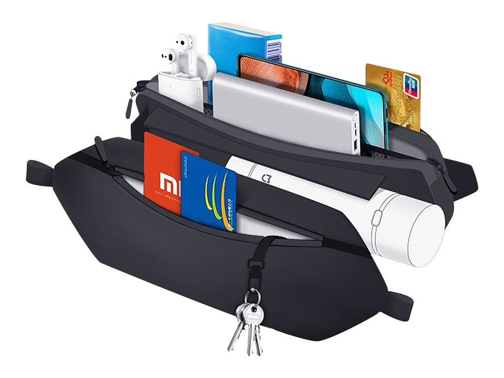 Sports Fanny Pack | BHR5226GL | Black | Polyester with Polyurethane Coating | YKK Zipper with water resistance - Image 4