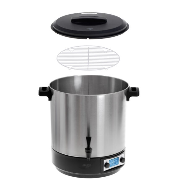 Adler | Electric pot/Cooker | AD 4496 | 2600 W | 28 L | Stainless steel/Black - Image 3