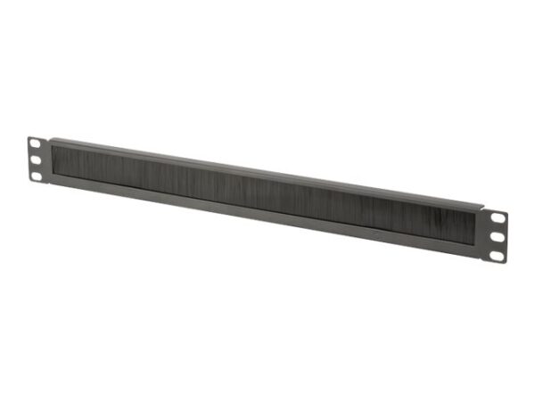Digitus | 1U cable brush management panel open brush | DN-97661 | Black | The Cable Brush Management Panel is getting fixed on the 483 mm (19”) profile rails - Image 2
