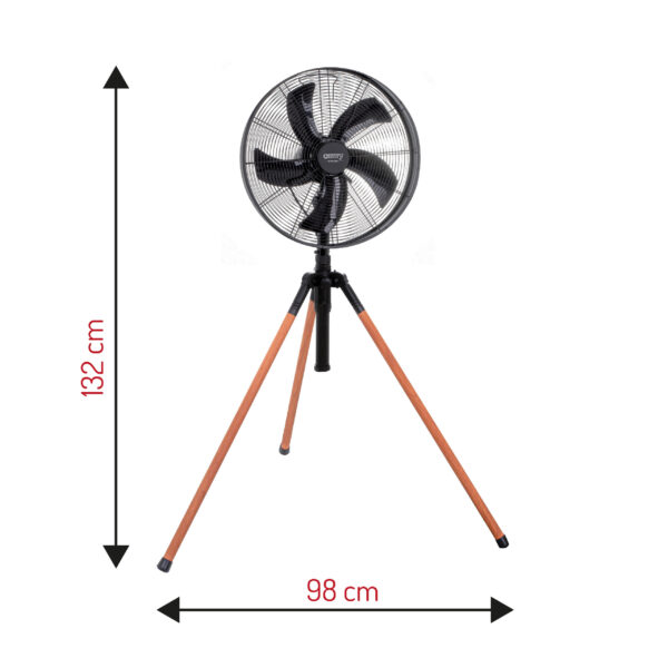 Camry | Fan | CR 7329 | Tripod Loft fan | Black | Diameter 40 cm | Number of speeds 3 | Oscillation | 100 W - Image 12