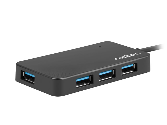 Natec | 4 Port Hub With USB 3.0 | Moth NHU-1342 | Black | 0.15 m - Image 3