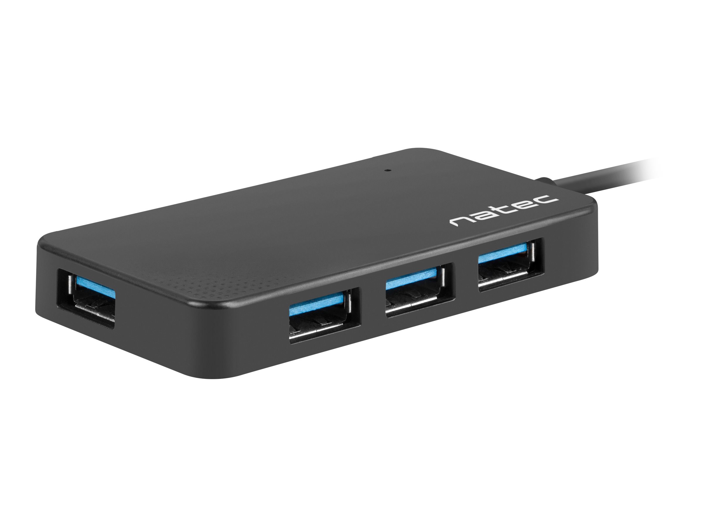 Natec | 4 Port Hub With USB 3.0 | Moth NHU-1342 | Black | 0.15 m - Image 2