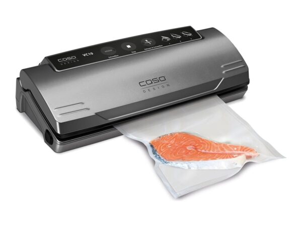 Caso | Vacuum sealer | VC 10 PlusEdition | Power 110 W | Temperature control | Black/Silver - Image 2