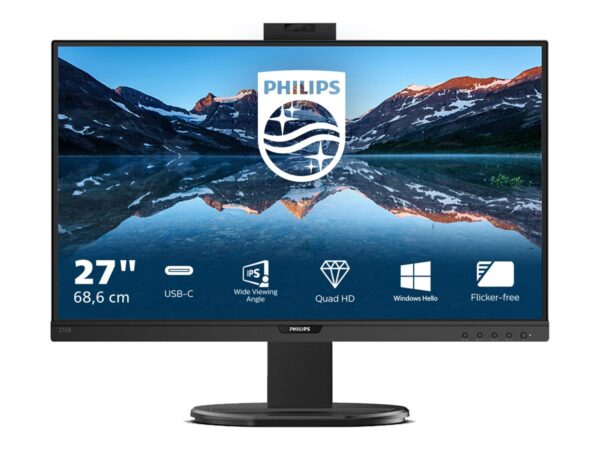 Philips | LCD Monitor | 276B9H/00 | 27 " | IPS | FHD | 16:9 | 75 Hz | 4 ms | 2560 x 1440 | 350 cd/m² | Audio output | HDMI ports quantity 1 | Black - Image 2