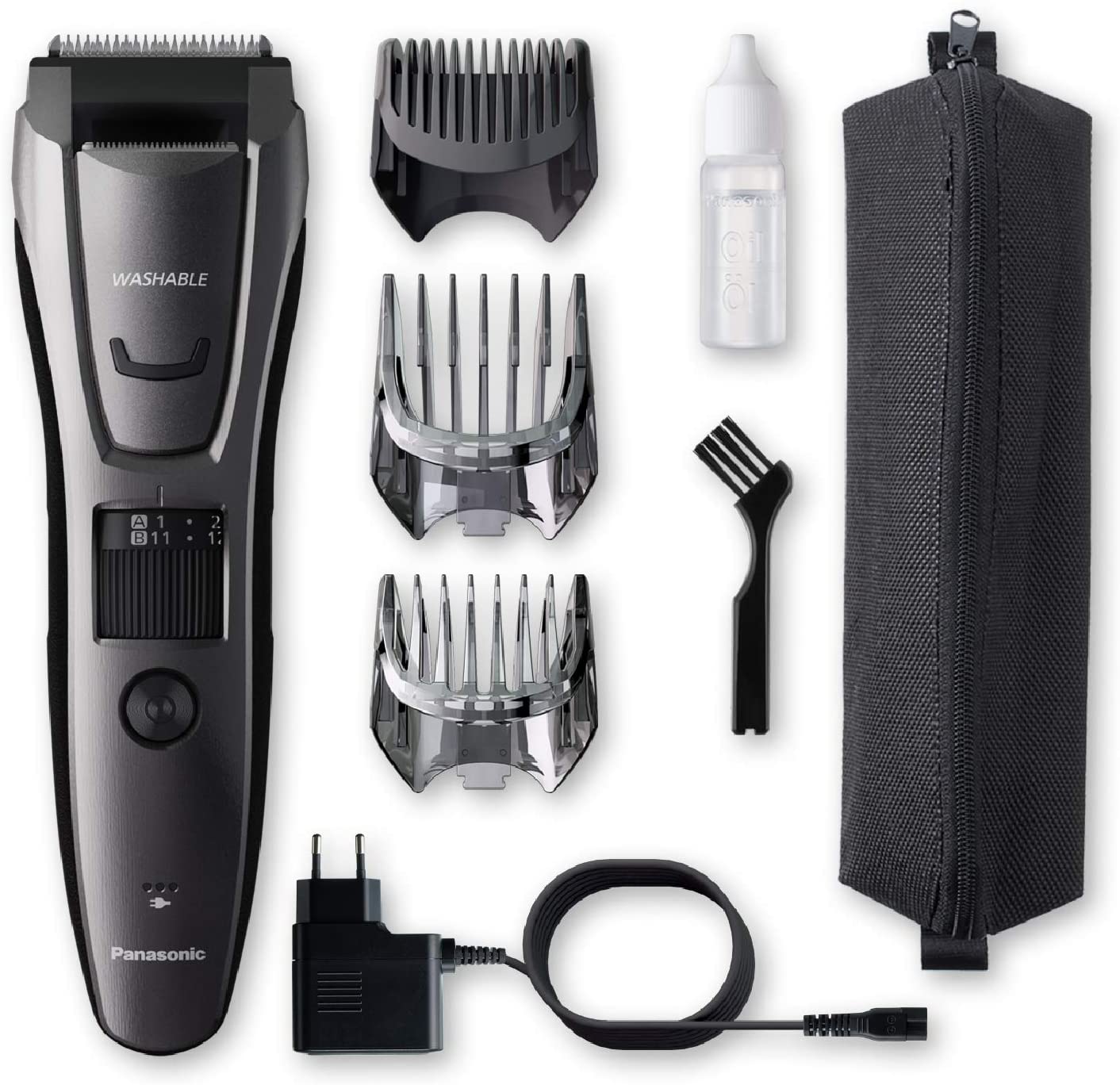 Panasonic | Beard and hair trimmer | ER-GB80-H503 | Corded/ Cordless | Number of length steps 39 | Step precise 0.5 mm | Black - Image 3