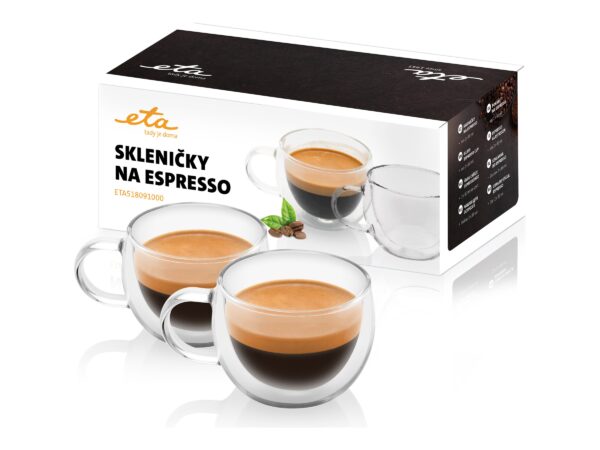 ETA | Espresso cups | ETA518091000 | For espresso coffee | 2 pc(s) | Dishwasher proof | Glass - Image 2