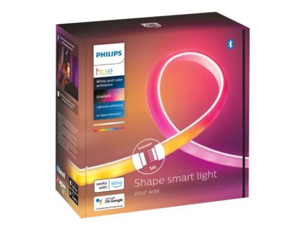 Philips Hue|Lightstrip Extension|Hue Gradient Lightstrip 1m Extension|White and colored light - Image 4