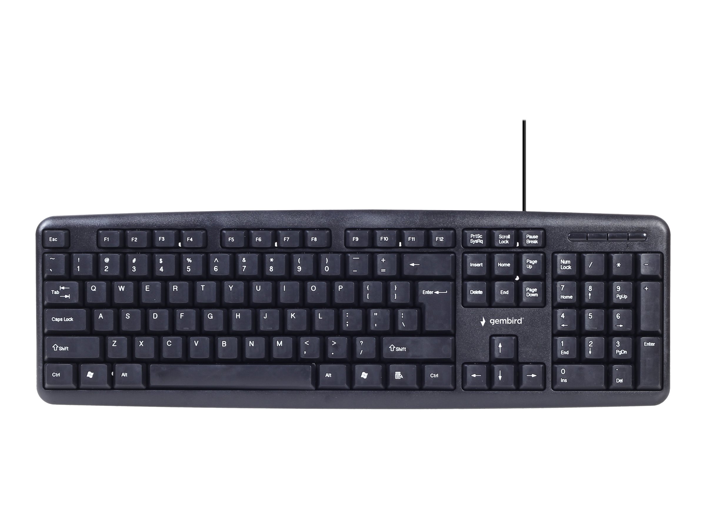 Gembird | 4-in-1 Multimedia office set | KBS-UO4-01 | Keyboard, Mouse, Pad and Headset Set | Wired | Mouse included | US | Black | 630 g - Image 7