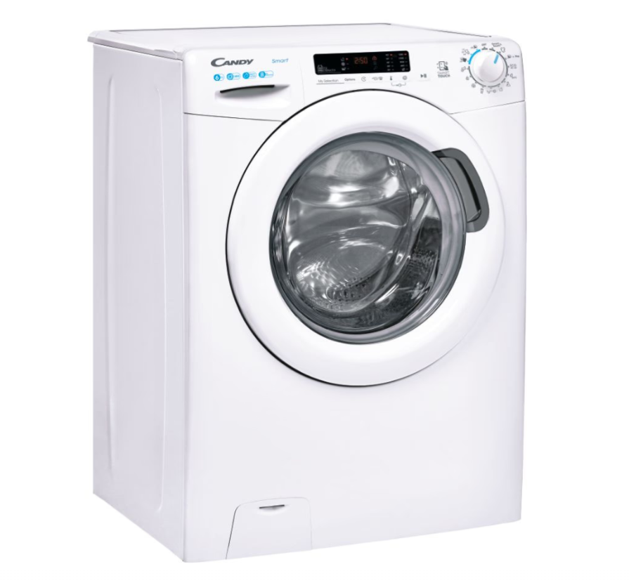 Candy Washing Machine | CS4 1262DE/1-S | Energy efficiency class D | Front loading | Washing capacity 6 kg | 1200 RPM | Depth 45 cm | Width 60 cm | Display | LCD | Near Field Communication (NFC) | White - Image 3