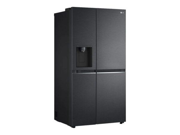 LG | Refrigerator | GSLV71MCLE | Energy efficiency class E | Free standing | Side by side | Height 179 cm | No Frost system | Fridge net capacity 416 L | Freezer net capacity 219 L | 36 dB | Matte Black - Image 6