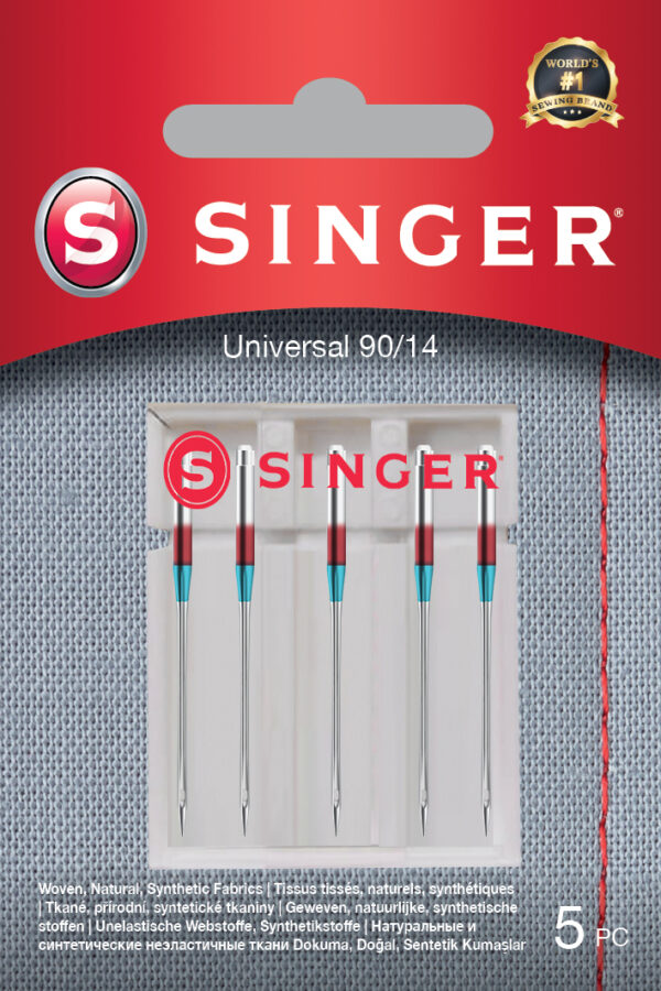 Singer | Universal Needle for Woven Fabrics 90/14 5PK