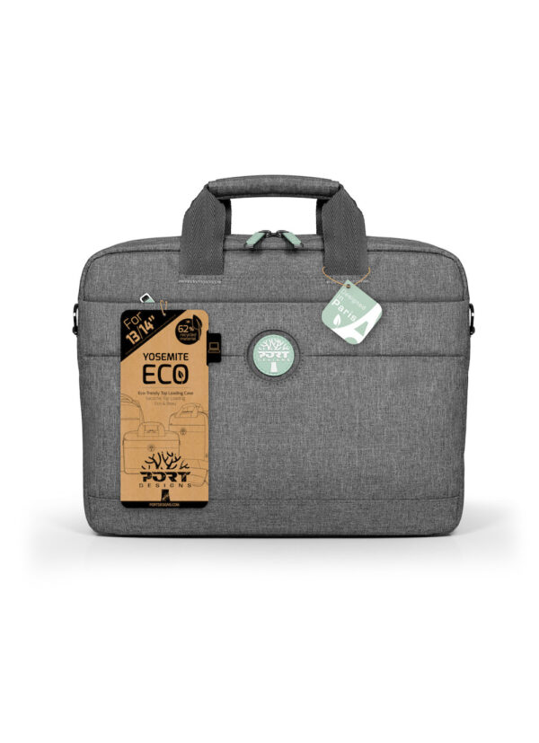 PORT DESIGNS | Yosemite Eco TL Laptop Case 13/14 | Laptop Case | Grey | Shoulder strap - Image 3