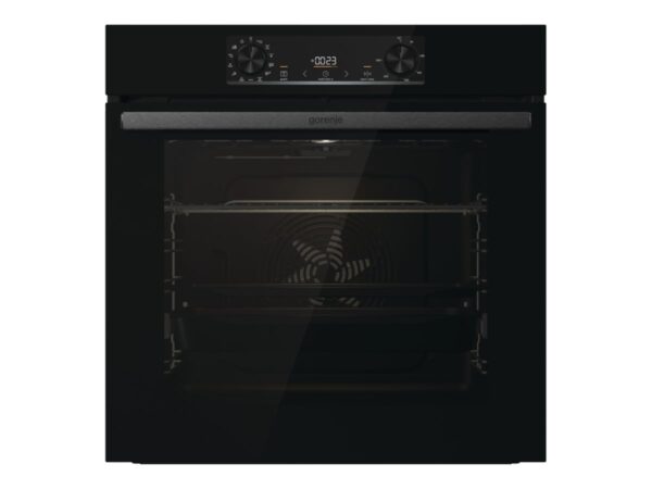 Gorenje | Oven | BOS6737E06FBG | 77 L | Multifunctional | EcoClean | Mechanical control | Steam function | Convection | Height 59.5 cm | Width 59.5 cm | Black - Image 2