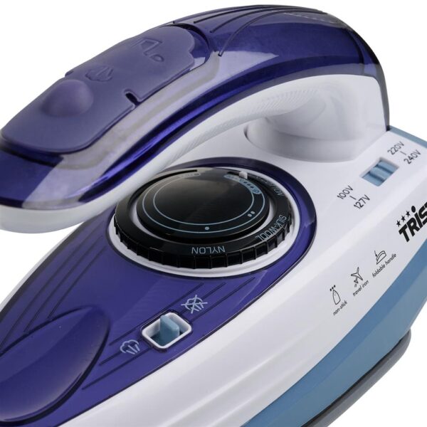 Tristar | Travel Steam Iron | ST-8152 | Steam Iron | 1000 W | Water tank capacity 60 ml | Continuous steam 15 g/min | Blue - Image 4