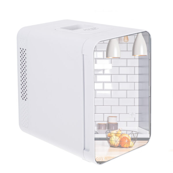 Adler | Mini refrigerator with mirror | AD 8085 | Free standing | Larder | Height 27 cm | Fridge net capacity 4 L | White - Image 2