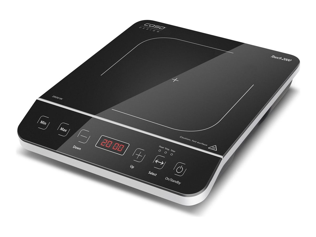 Caso | Hob | Touch 2000 | Number of burners/cooking zones 1 | Touch | Black | Induction - Image 2