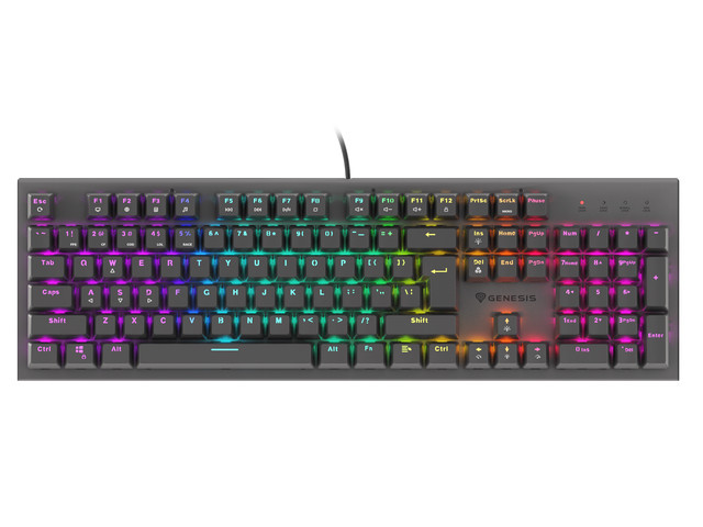 Genesis | THOR 303 | Mechanical Gaming Keyboard | Wired | RGB LED light | US | USB Type-A | 1152 g | Outemu Red