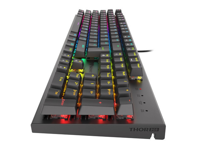 Genesis | THOR 303 | Mechanical Gaming Keyboard | Wired | RGB LED light | US | USB Type-A | 1152 g | Outemu Red - Image 4