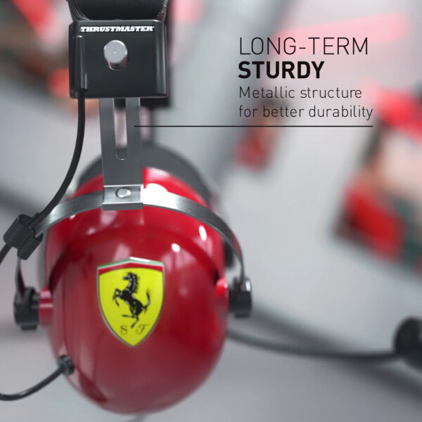 Thrustmaster | Gaming Headset | DTS T Racing Scuderia Ferrari Edition | Wired | Over-Ear | Red/Black - Image 6