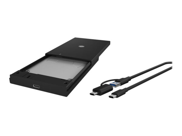 Raidsonic | ICY BOX | IB-200T-C3 Enclosure for 1x SSD/HHD with USB 3.2 Gen 1 Type-A/Type-C combi-cable | 1 x 2.5 "SATA I, II, III - Image 2
